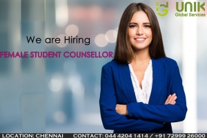 We are Hiring FEMALE STUDENT COUNSELLOR